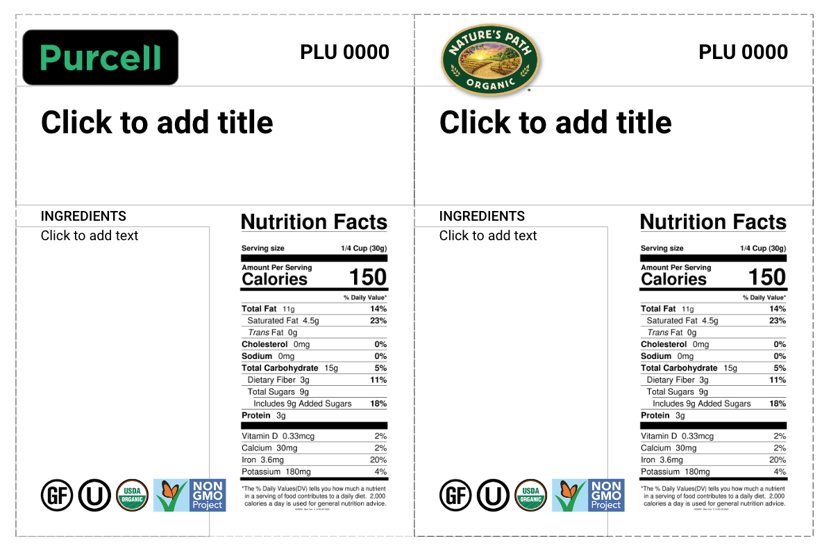 Product Information Card
