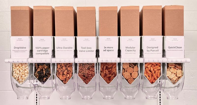 Bulk food dispensers for sustainable refill and reuse shopping – Purcell